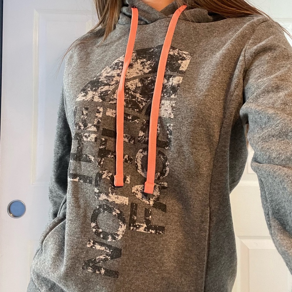 North face gray hoodie